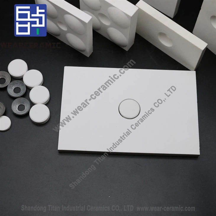 Aluminum Oxide Wear-resistant Welding Plate With Hole